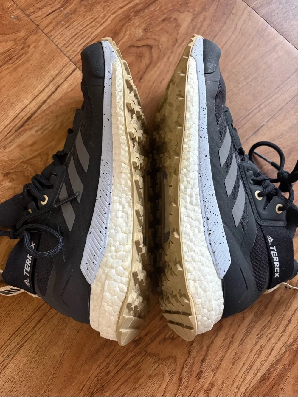 Adidas Terrex Free Hiker aprimeblue Hicking Boots Womens 7.5 Black Savanna